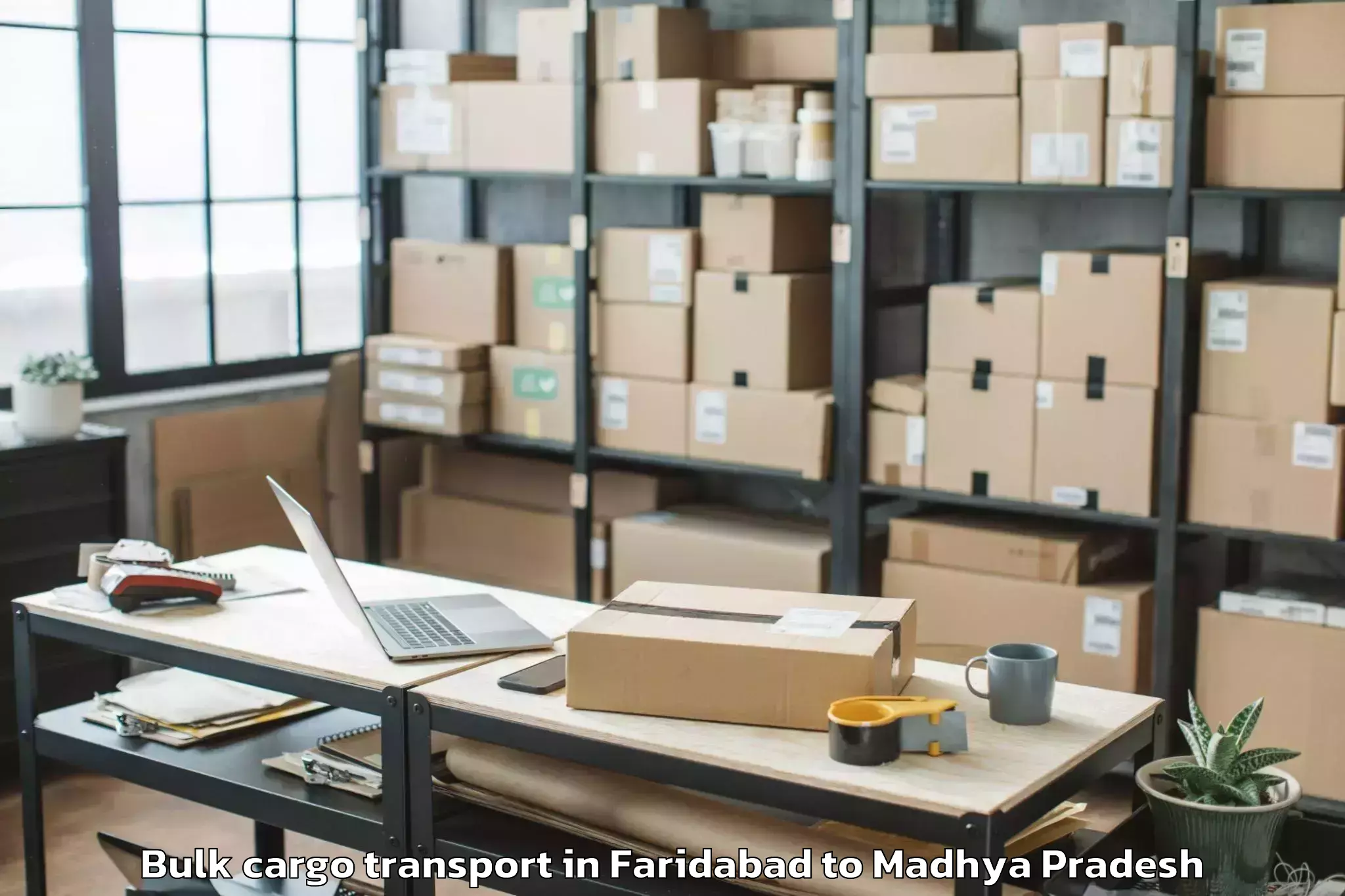 Book Faridabad to Kasrawad Bulk Cargo Transport Online